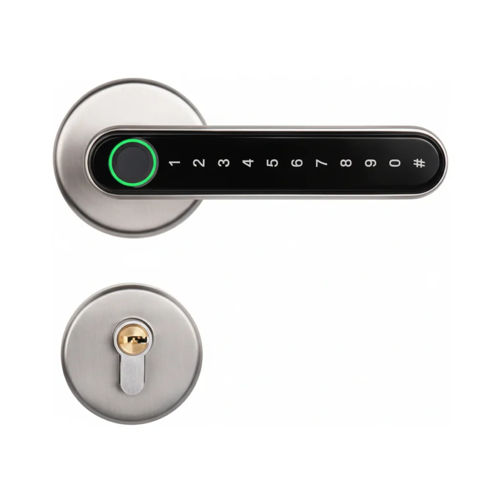 ידית קוד אלקטרו־ביומטרית חכמה מבית רב בריח