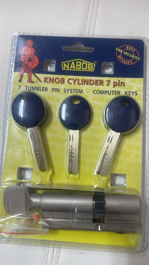 צילינדר HIGH SECURITY דגם 7 פינים נבוב עם פרפר